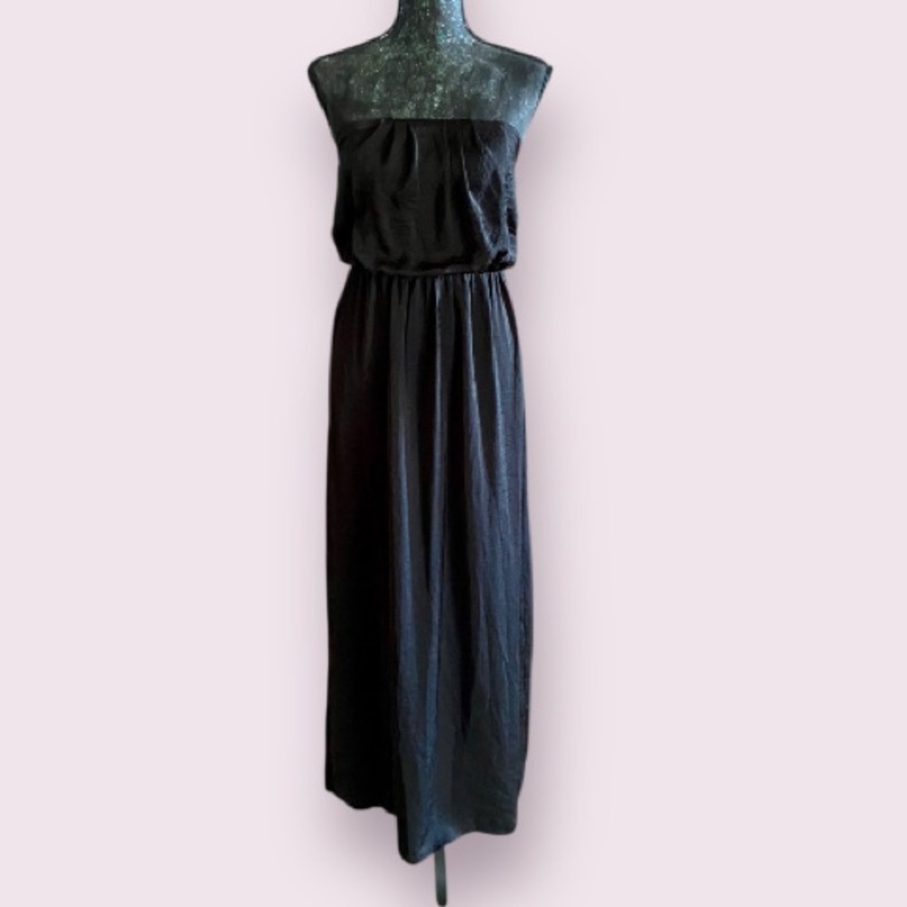 Derek Heart Black Strapless Long Dress